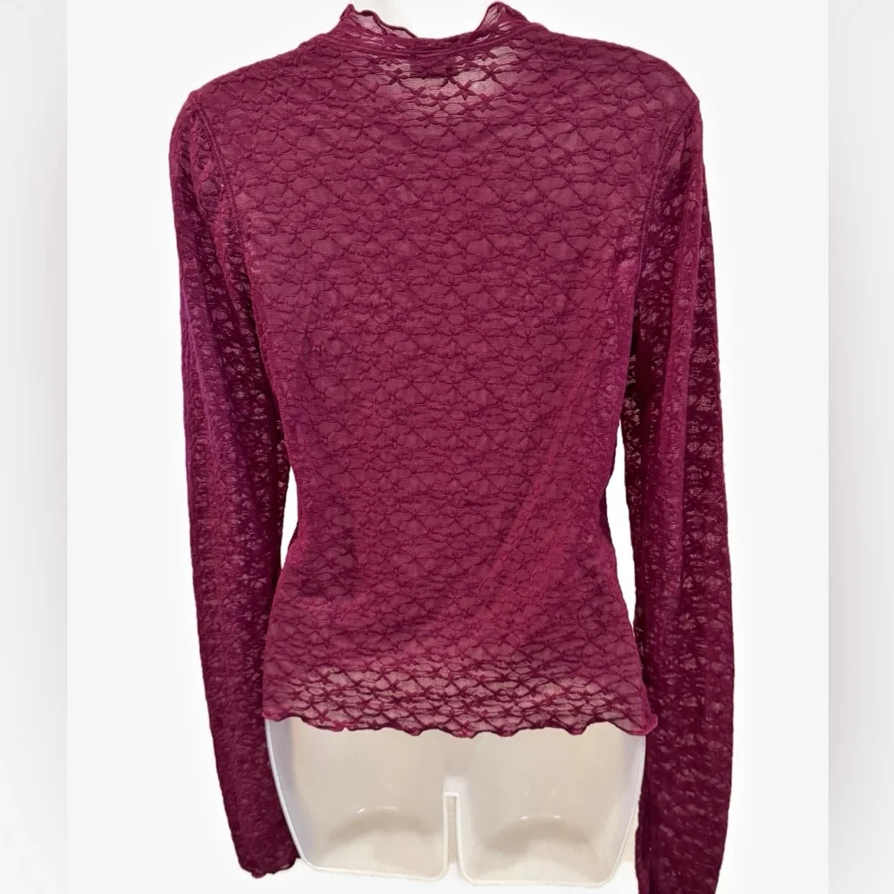 Free People Intimately | From The Start Mockneck Long Sleeve Textured Top - NWT